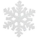 Dísz MagicHome, hópelyhek, fehér, 12 db, 10 cm, karácsonyfára, Karácsonyra