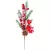 Ág MagicHome Karácsony, bogyókkal és tobozzal, piros, havas, 32 cm