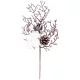 Ág MagicHome Karácsony, pamuttal és tobozzal, 30 cm