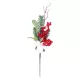 Ág MagicHome Karácsony, bogyókkal és pamuttal, 34 cm