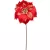 Virág MagicHome, Karácsonyi Mikulásvirág, piros, szár, 38 cm, virágméret: 24 cm