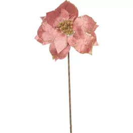   Virág MagicHome, Karácsonyi Mikulásvirág, rózsaszín, szár, 38 cm, virágméret: 24 cm