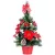 MagicHome műfenyő, feldíszített, piros, 41 cm