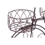 Kerti dekoráció, Strend Pro Garden, kerékpár 3 cseréptartóval, bronz, 60 x 21 x 42 cm, fém, egyben virágtartó is (8091580)