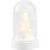 Dekoráció MagicHome Karácsony, fehér fácska kupolában, LED, meleg fehér, beltéri, 5,5x9 cm