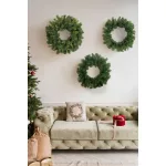 MagicHome Vianoce koszorú, természetes, 45 cm, 100 ág