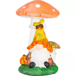   Dekoráció MagicHome Nature, Törpe gomba alatt, polirezin, 11x12x16,5 cm
