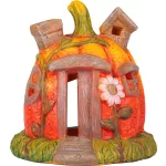 Dekoráció MagicHome Nature, Házikó tök, terrakotta, 16,2x15x15,5 cm