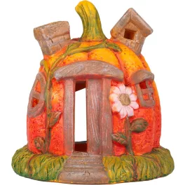   Dekoráció MagicHome Nature, Házikó tök, terrakotta, 16,2x15x15,5 cm