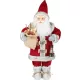 MagicHome karácsonyi dekoráció, Mikulás lámpással, piros, 46 cm