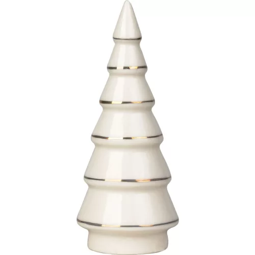 Dekoráció MagicHome, Fácska, fehér, porcelán, 4,5x4,5x11,2 cm