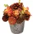 Ikebana MagicHome Nature, őszi, narancssárga, levelekkel, 18 cm