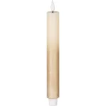 Gyertya MagicHome, karácsonyi, LED, 2xAAA, egyszerű világítás, időzítő, krémszínű/arany, fémes hatás