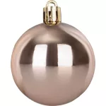 Gömbök MagicHome Karácsony, 20 db, rózsaarany, karácsonyfára, 5 cm