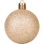 Gömbök MagicHome Karácsony, 8 db, piros-pezsgő, karácsonyfára, 5 cm, Sellbox 36 tubus