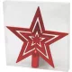 Dísz MagicHome, csillag, piros, 1 db, 20 cm, karácsonyfára, Karácsonyra