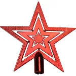 Dísz MagicHome, csillag, piros, 1 db, 20 cm, karácsonyfára, Karácsonyra