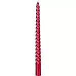 Gyertya MagicHome, karácsonyi, 25 cm, csomag 4 db, piros, spirális, csavart