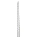 Gyertya MagicHome, karácsonyi, 25 cm, csomag 4 db, fehér, spirális, csavart