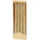 Gyertya MagicHome, karácsonyi, 25 cm, csomag 4 db, arany, spirális, csavart0500000079669