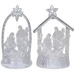 Dekoráció MagicHome Karácsony, Betlehem, színváltós, LED, akril, Display doboz 12 db