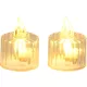 Gyertya MagicHome, karácsonyi, LED meleg fehér, villogó, 3,6x5 cm, Eladási egység 12 db