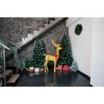 MagicHome karácsonyi dekoráció, rénszarvas, 150 melegfehér LED, IP44, 70 x 28 x 150 cm
