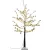 MagicHome karácsonyi dekoráció, fa, 48 melegfehér LED, havas, 120 cm