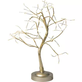   MagicHome karácsonyi dekoráció, fa, 108 melegfehér LED, USB, egyszerű világítás, 45 cm