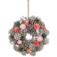 Koszorú MagicHome Vianoce, ezüst, 25 cm