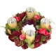 Koszorú MagicHome, karácsonyi, adventi, piros, 30 cm