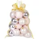 Gömbök MagicHome Karácsony, készlet, 20 db, rózsaszín, vegyes, karácsonyfára, 6 cm