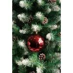 Gömbök MagicHome Karácsony, 2 db, bordó, karácsonyfára, 12 cm