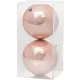 Gömbök MagicHome Karácsony, 2 db, rózsaszín, karácsonyfára, 12 cm