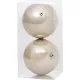 Gömbök MagicHome Karácsony, 2 db, bézs, karácsonyfára, 12 cm