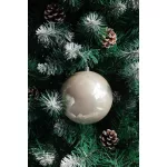Gömbök MagicHome Karácsony, 2 db, bézs, karácsonyfára, 12 cm