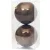 Gömbök MagicHome Karácsony, 2 db, barna, karácsonyfára, 12 cm