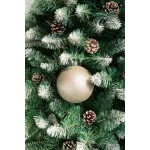 Gömbök MagicHome Karácsony, 2 db, bézs, karácsonyfára, 12 cm