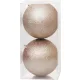 Gömbök MagicHome Karácsony, 2 db, pezsgő, karácsonyfára, 12 cm