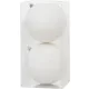 Gömbök MagicHome Karácsony, 2 db, fehér, karácsonyfára, 12 cm