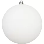 Gömbök MagicHome Karácsony, 2 db, fehér, karácsonyfára, 12 cm