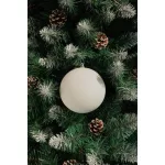 Gömbök MagicHome Karácsony, 2 db, fehér, karácsonyfára, 12 cm