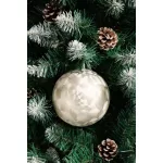 Gömbök MagicHome Karácsony, 2 db, bézs, karácsonyfára, 12 cm