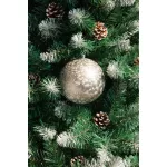Gömbök MagicHome Karácsony, 2 db, taupe, karácsonyfára, 12 cm