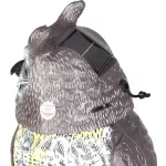 Madárriasztó, Strend Pro, 42 cm, bagoly forma, kültéri, napelemes, USB töltés, forgó fej, hang, világító szemek, akkumulátoros, időjárásálló
