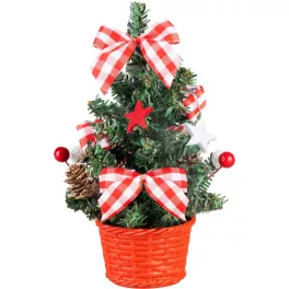   Dekoráció MagicHome Karácsony, fenyőfa, csillaggal, 21 cm