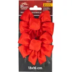 Dekoráció MagicHome Karácsony, masni, piros, csomag 2 db, 13 x 16 cm
