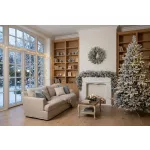 Koszorú MagicHome Karácsony Frosty, havas, 3D+2D, 50 cm