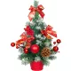 Fa MagicHome Karácsony, díszített, havas, piros, 30 cm