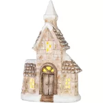 Dekoráció MagicHome Karácsony, házikó, LED, 14.5x28x46 cm